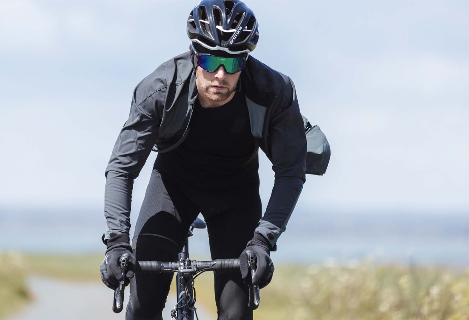 Veste De Cyclisme Thermique Softshell - Maillot Vélo Motocross - Coupe Slim - Multicolore - Unisexe
