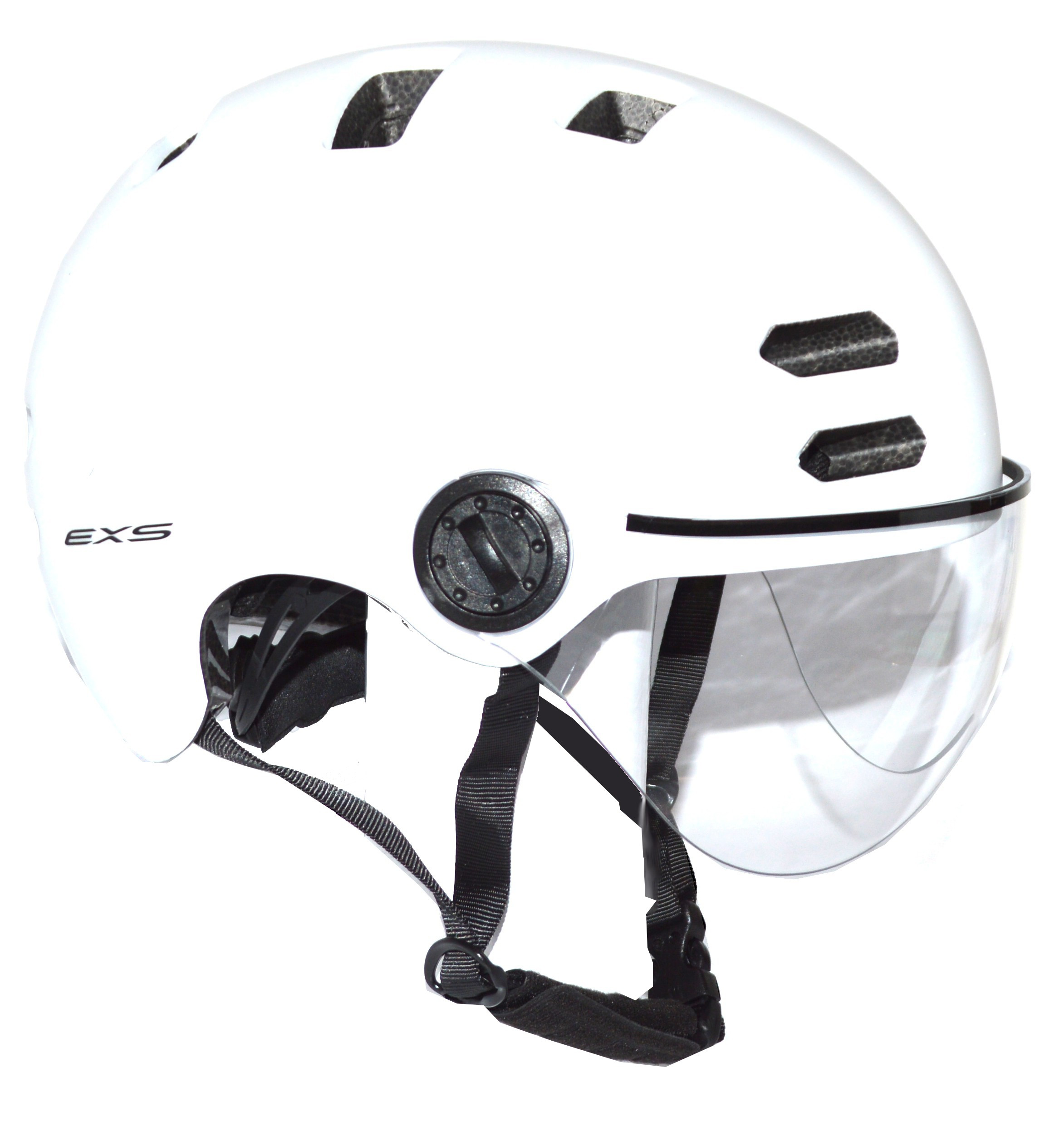 casque-blanc-mat-avec-ecran-transparent-exs