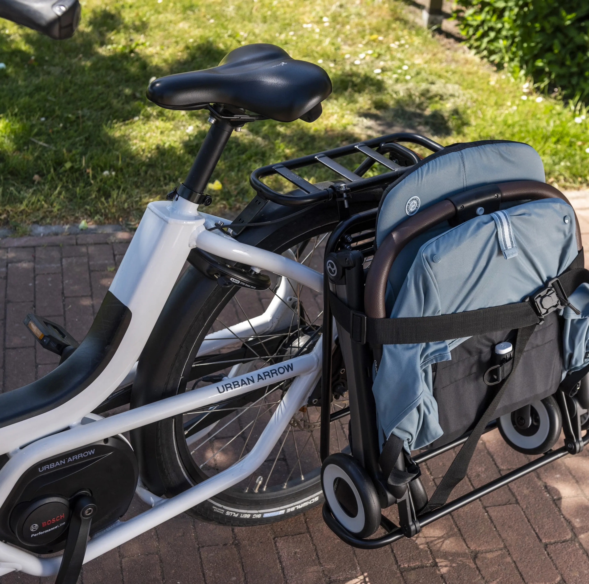 Porte-bagages Arrière Vélo – Aluminium Noir, Montage 3 Points, Universel