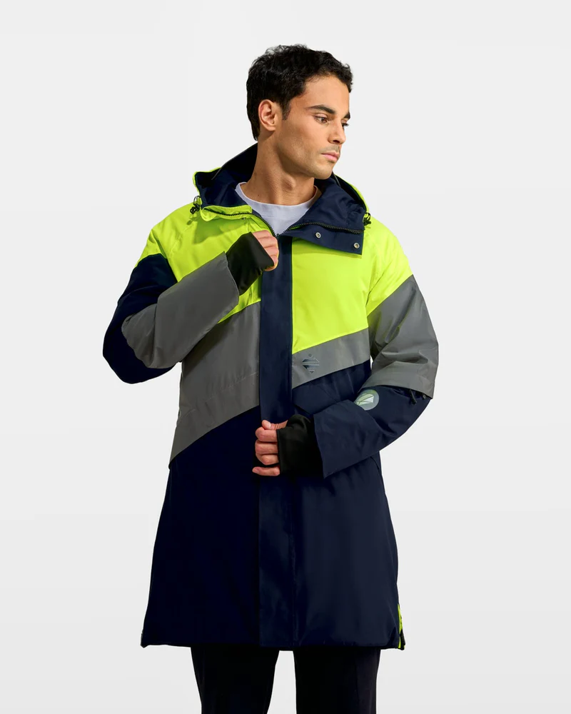 parka-hiver-velotaf-jaune-fluo-reflechissante-reversible-homme-fluvia