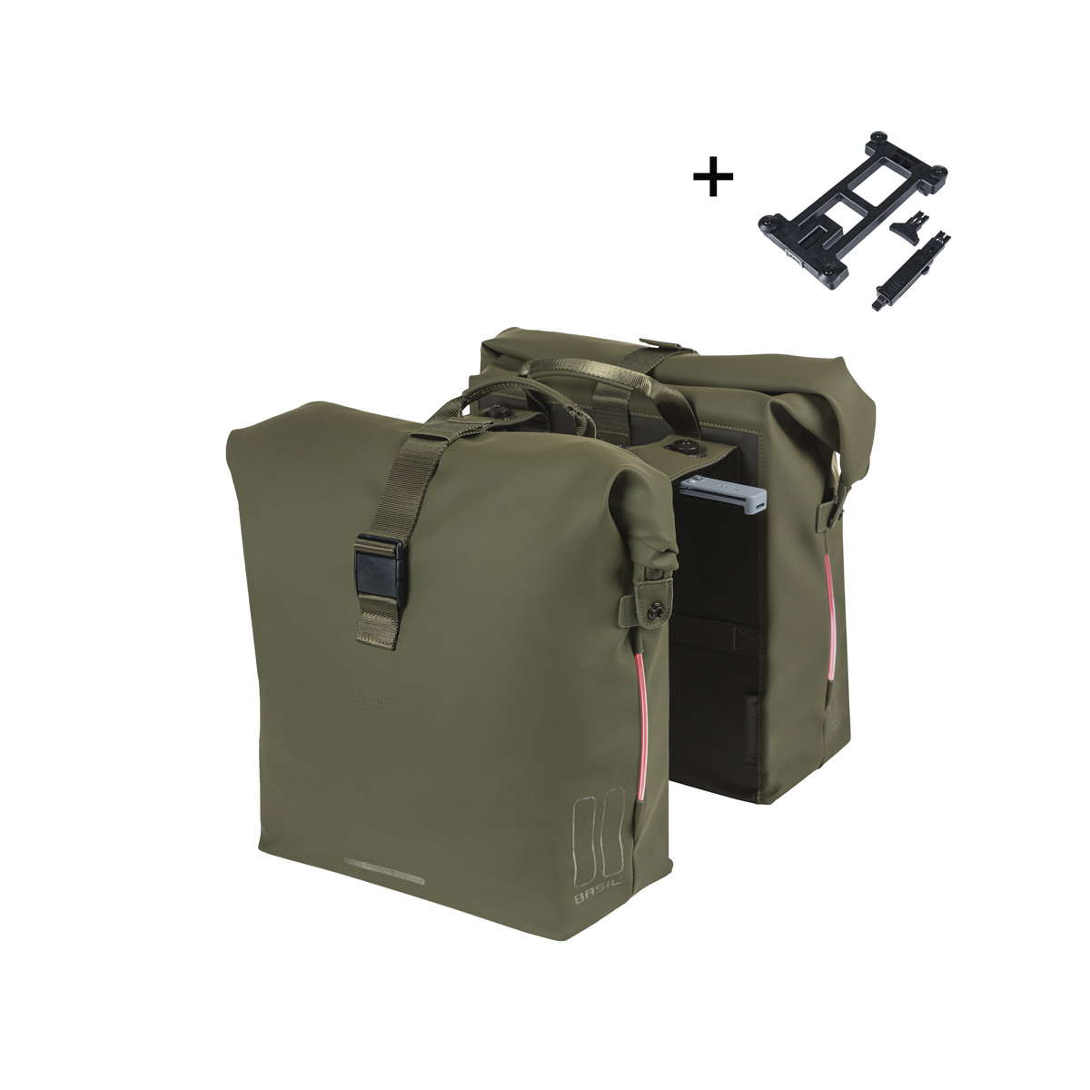 basil-soho-double-sacoche-nordlicht-mik-41l-moss-green