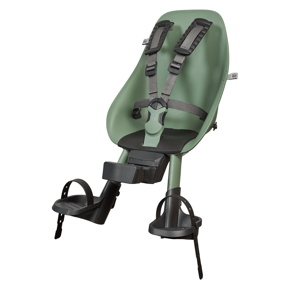 Urban-Iki-front-bike-seat-Icho-Green-Bincho-Black