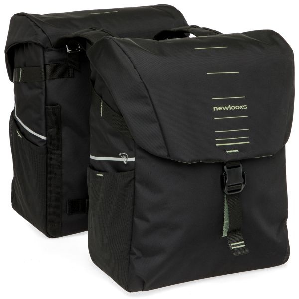 Double-sacoche-velo-40 litres-noire
