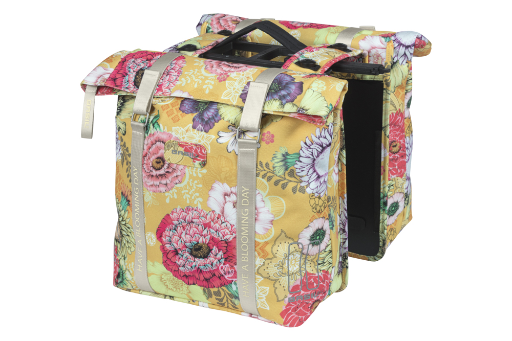 18160 Basil Bloom Field double pannier bag MIK honey yellow_1