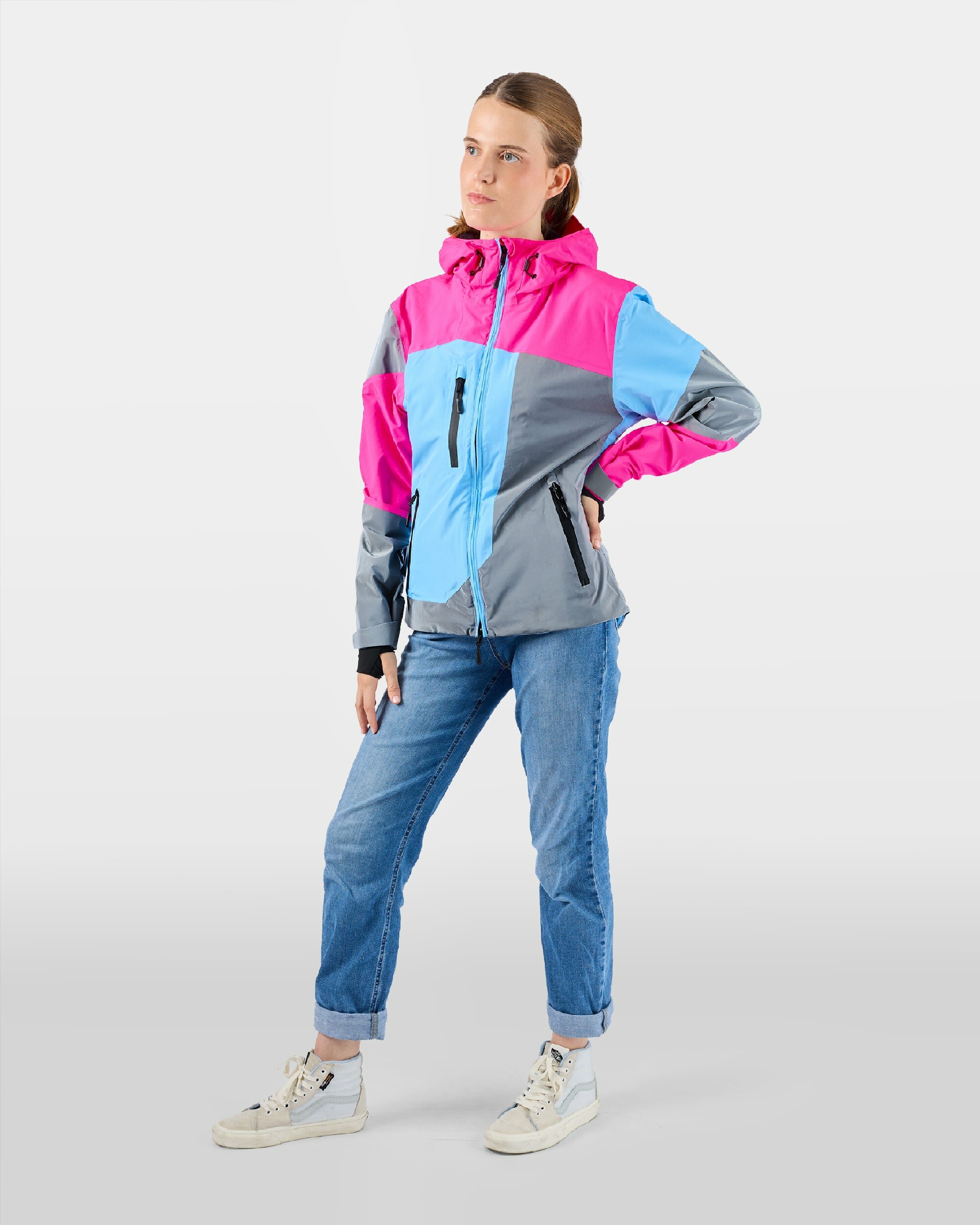 repop-light-veste-legere-respirante-impermeable-visible-velo-ville-rose-fluo-bleu-ciel-femme