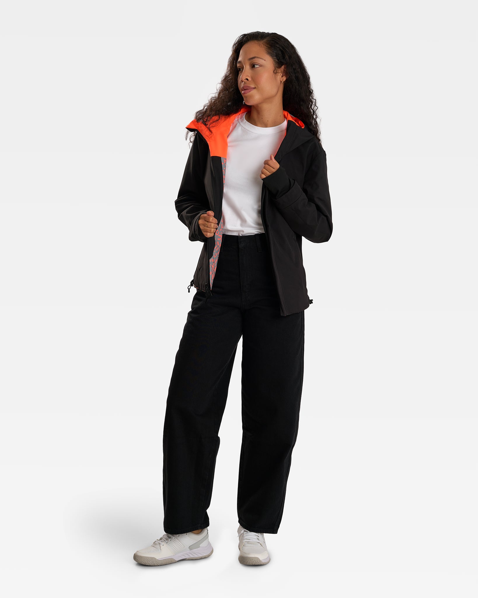 repop-orange-fluo-noire-motif-graffiti-veste-velotaf-impermeable-reversible-femme