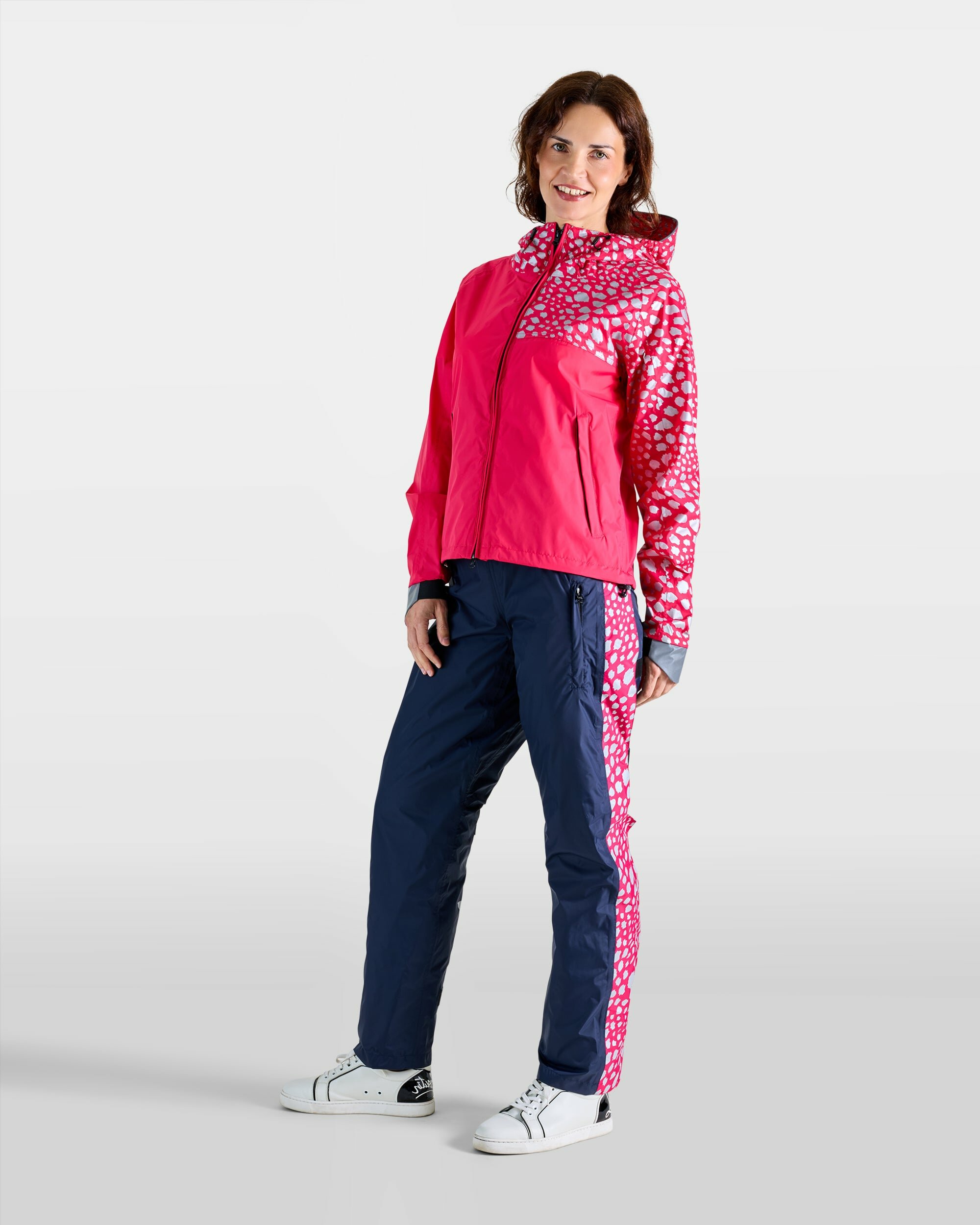 ensemble-anorak-pantalon-de-pluie-impermeable-velo-bleu-marine-rose-motif-guepard-femme