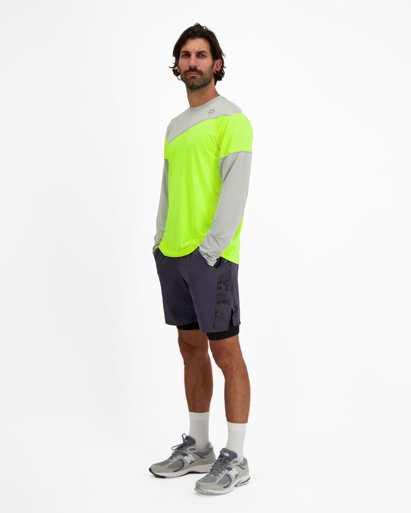 tshirt-respirant-running-velo-manches-longues-anti-uv-jaune-gris-homme