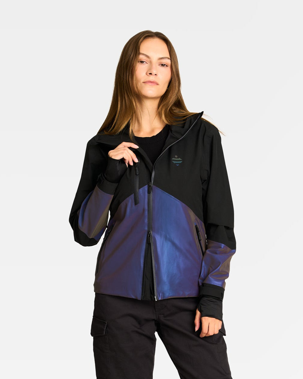 veste-reflechissante-rainbow-noire-iris-velo-femme-respirante-impermeable