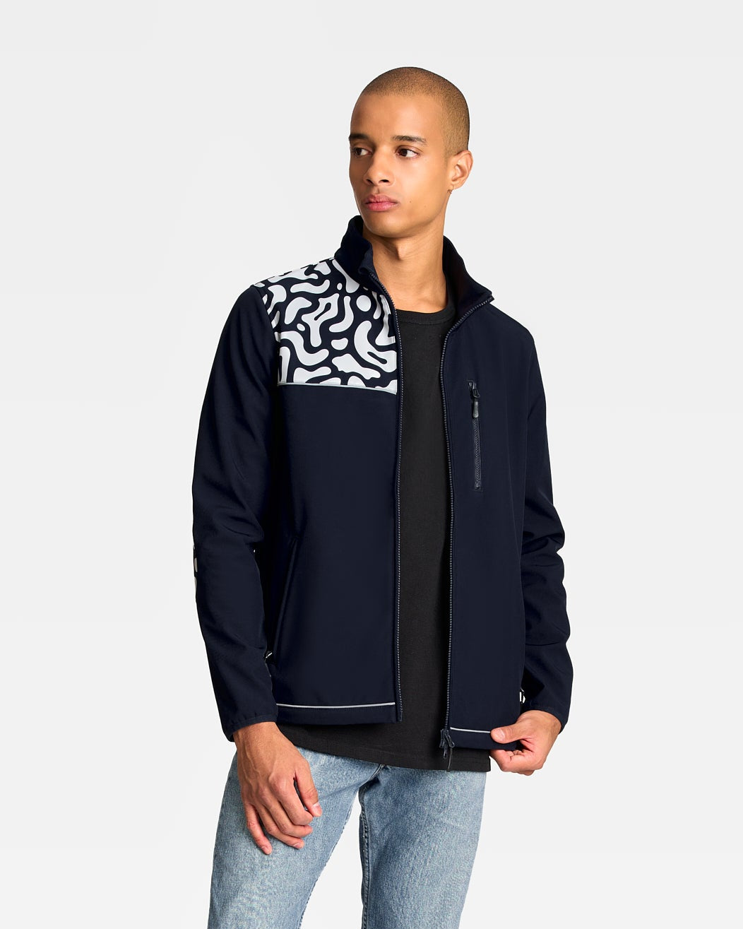 softshell-orso-bleue-marine-polaire-deperlante-velo-homme
