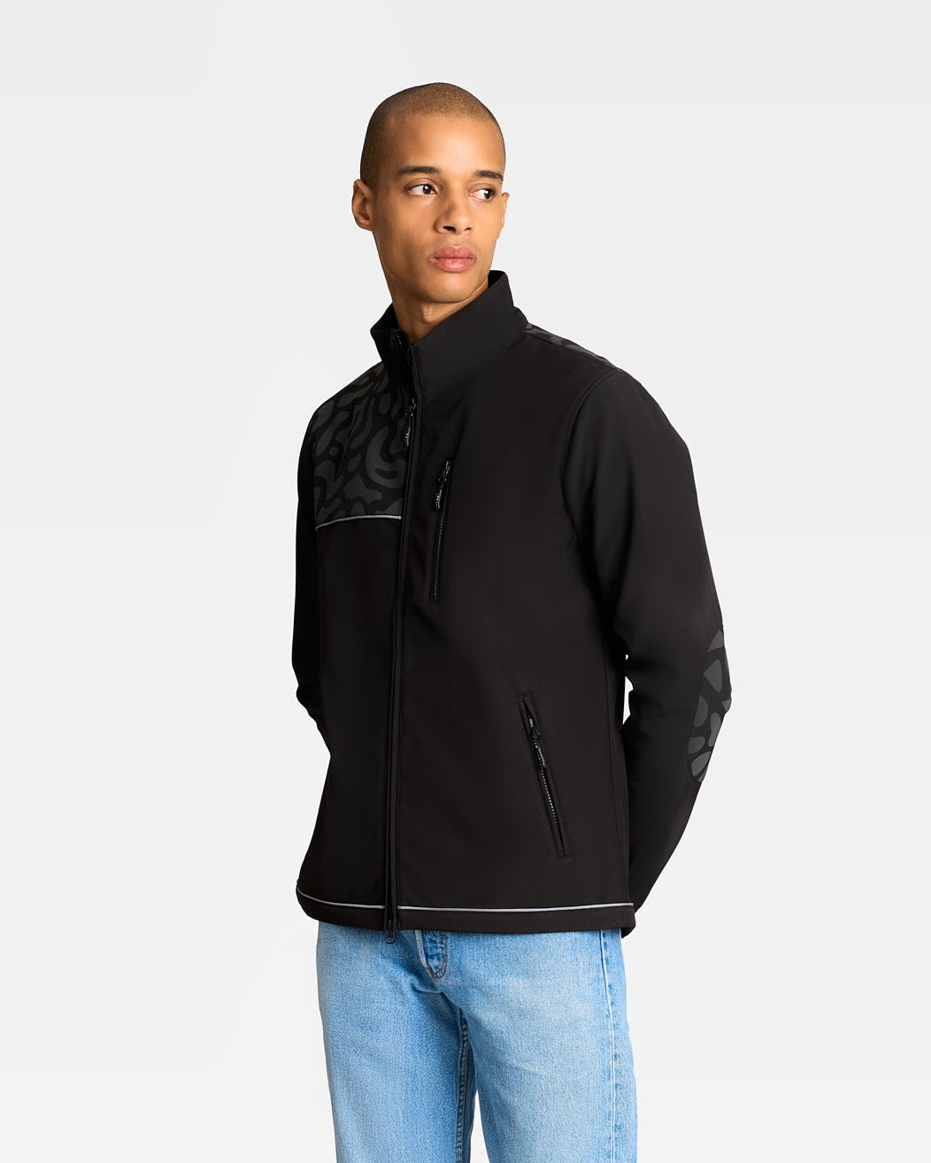 softshell-orso-noire-motif-polaire-deperlante-velo-homme
