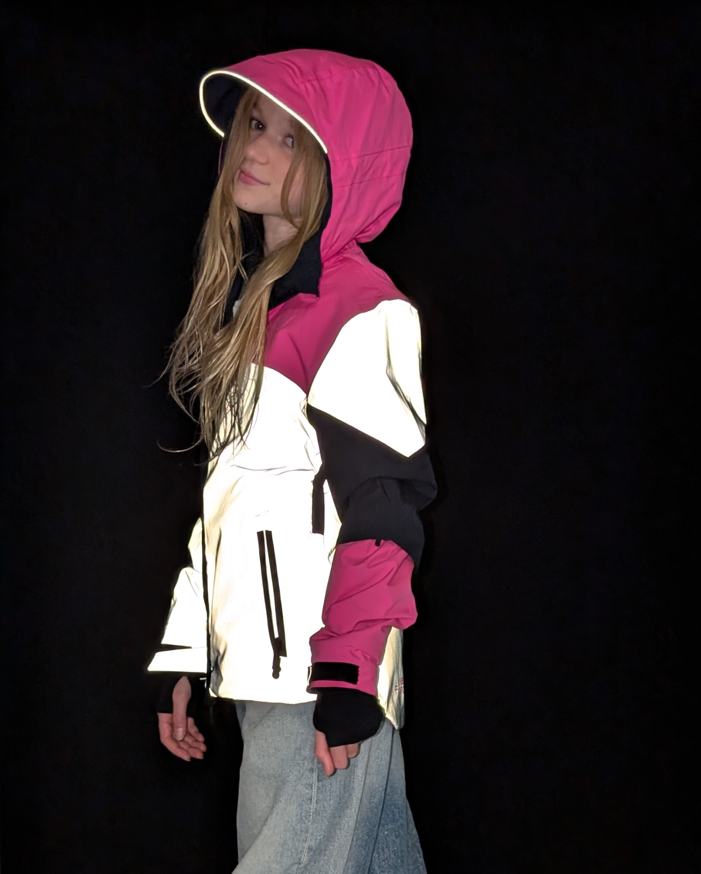 veste-velo-repop-rose-reflechissante-impermeable-adolescent