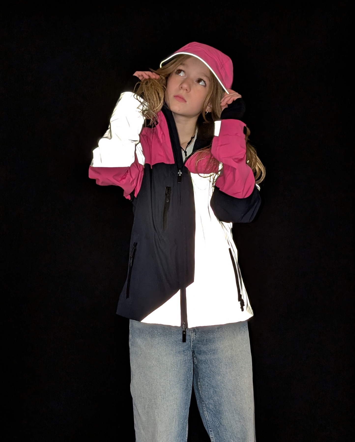 veste-repop-rose-reflechissante-enfant-impermeable