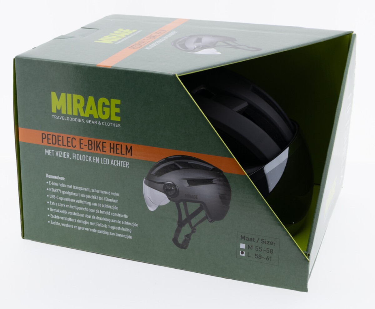 Boîte du casque vélo électrique Mirage