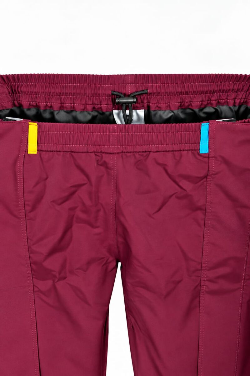 Pantalon pluie Hello Rain Storm 20K bordeaux détail