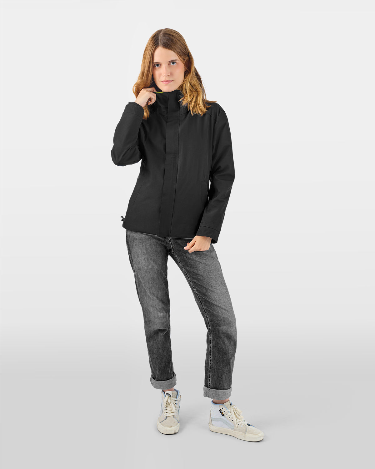 repop-jaune-fluo-noire-veste-velotaf-visible-certifiee-reflechissante-reversible-sobre-femme