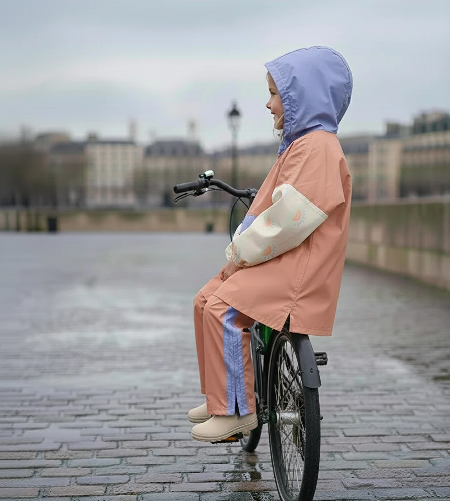 Surpantalon de pluie enfant Poule Party Sunrise