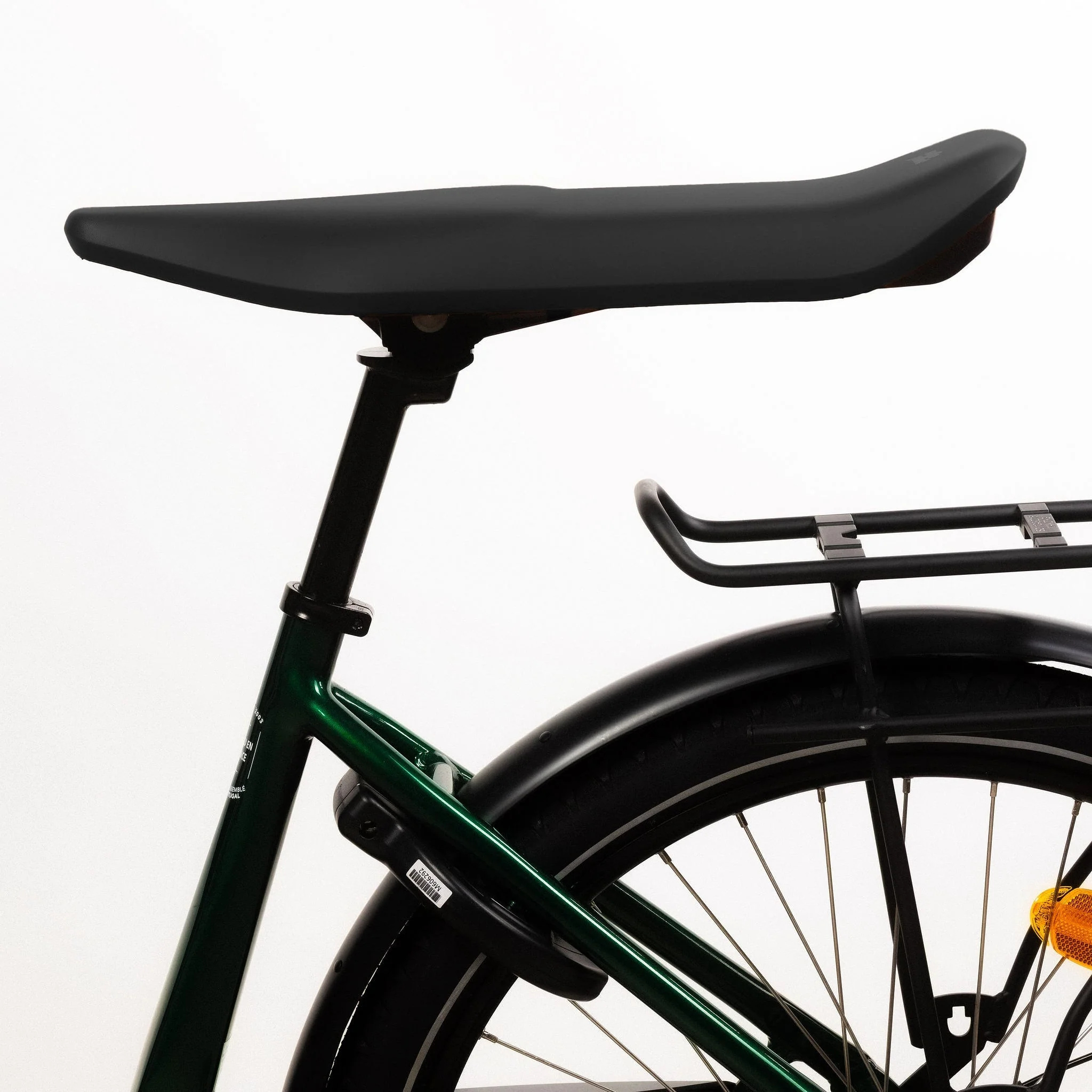 Selle biplace Jallot noire sur vélo