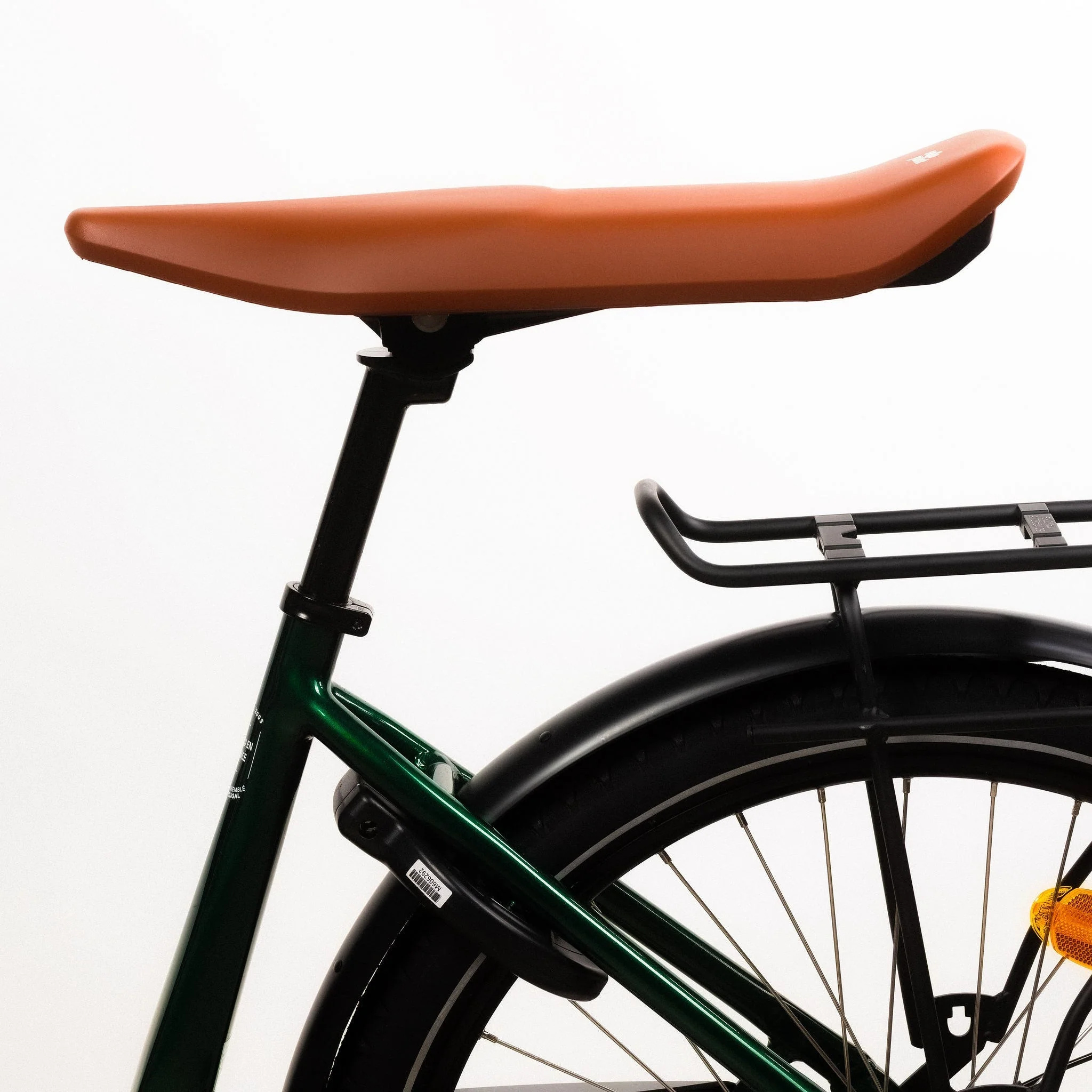 Selle biplace Jallot cognac sur vélo