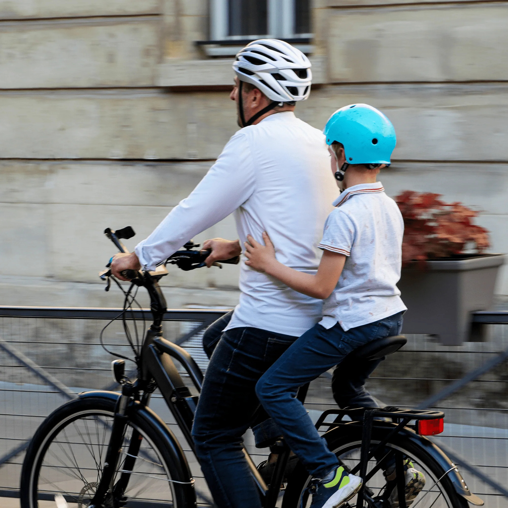 Selle biplace vélo Jallot en ville