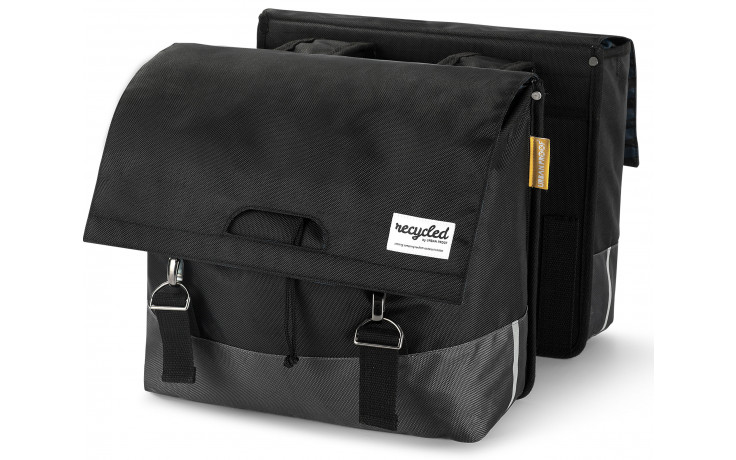 Double Sacoche Vélo Arrière Tourbon - Nylon, Bandoulière Amovible - Pour Courses, Ville, Randonnée
