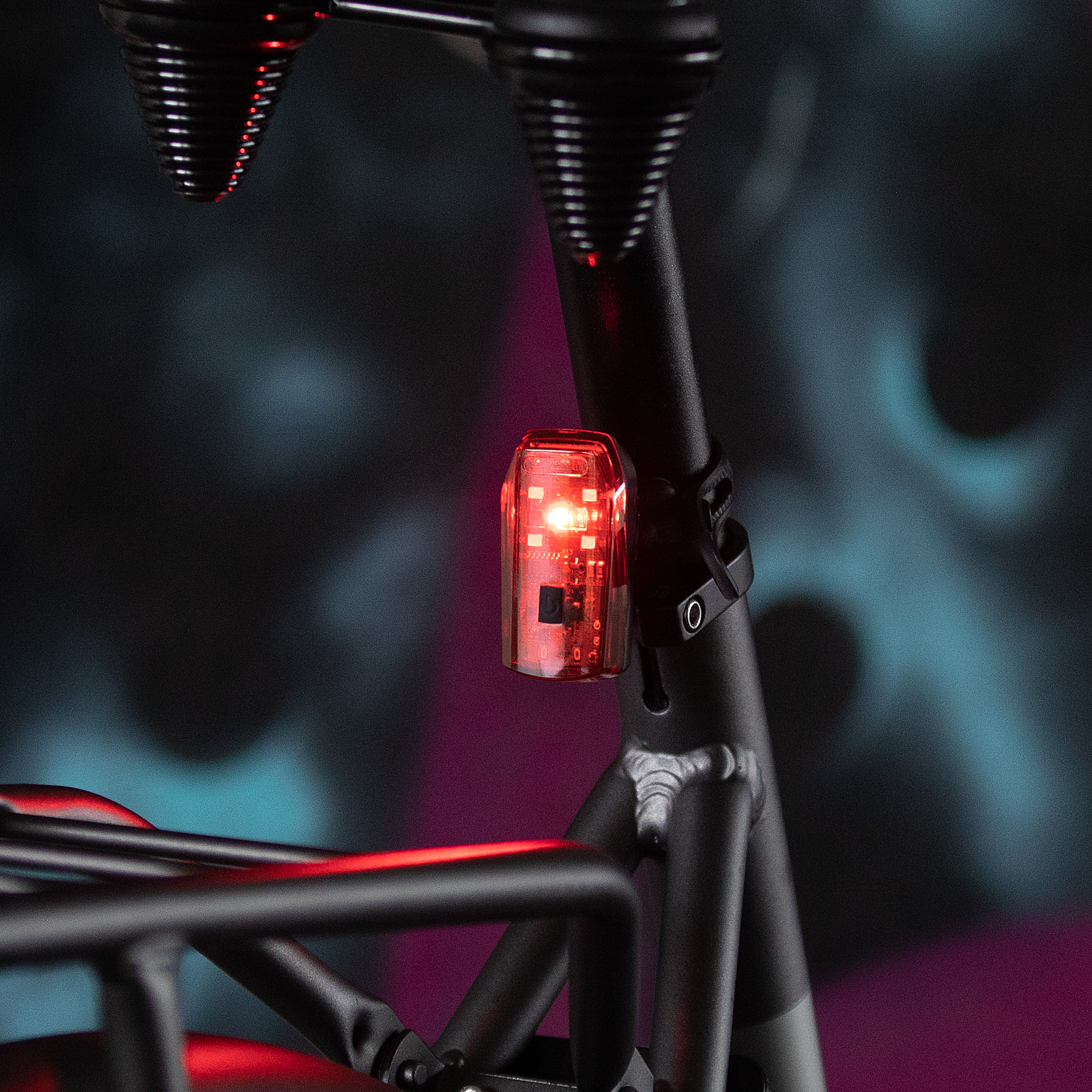 Lumière de vélo, feux arrière à détection de frein, lampe de poche