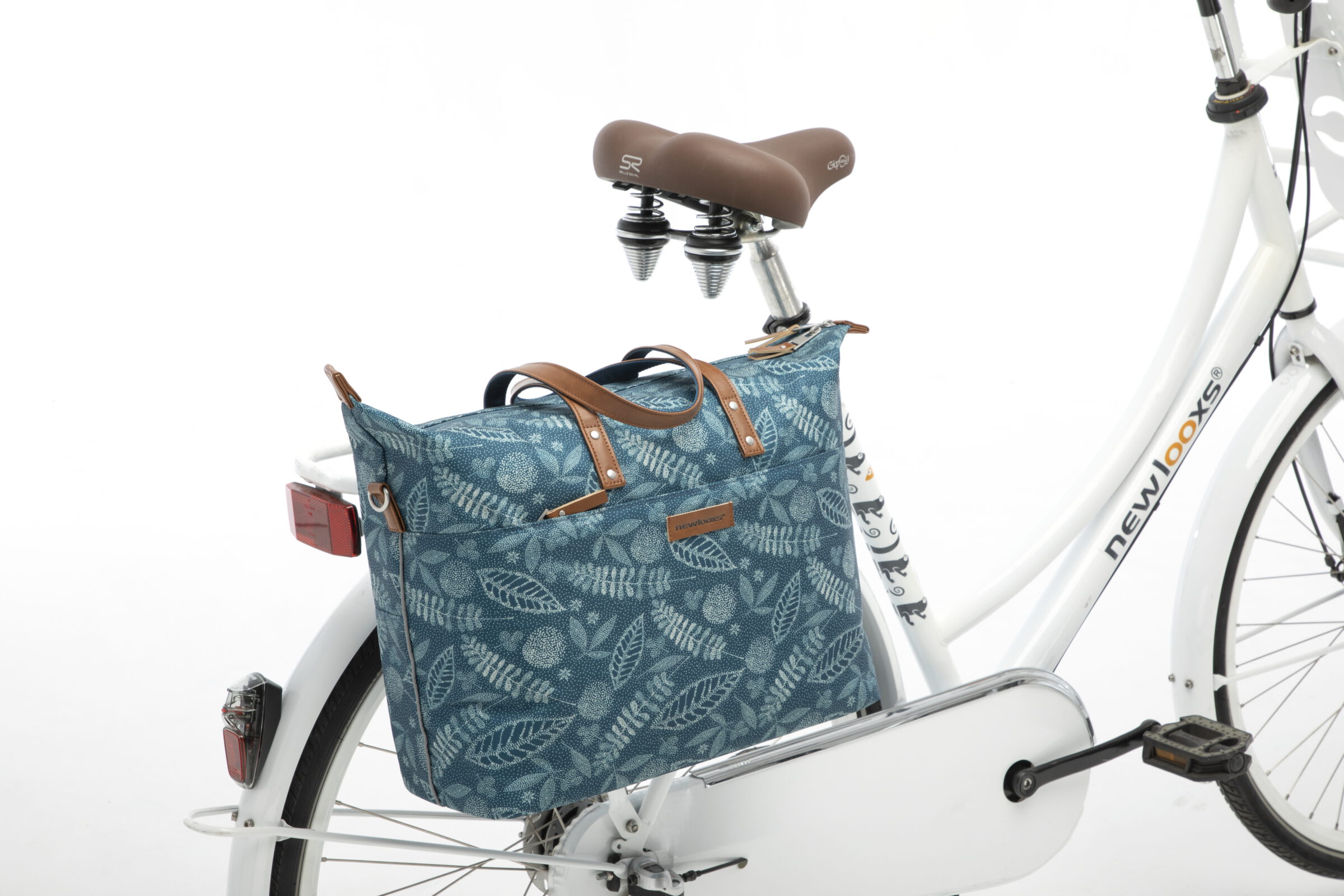sacoche vélo new looxs tendo forest bleu porte bagage