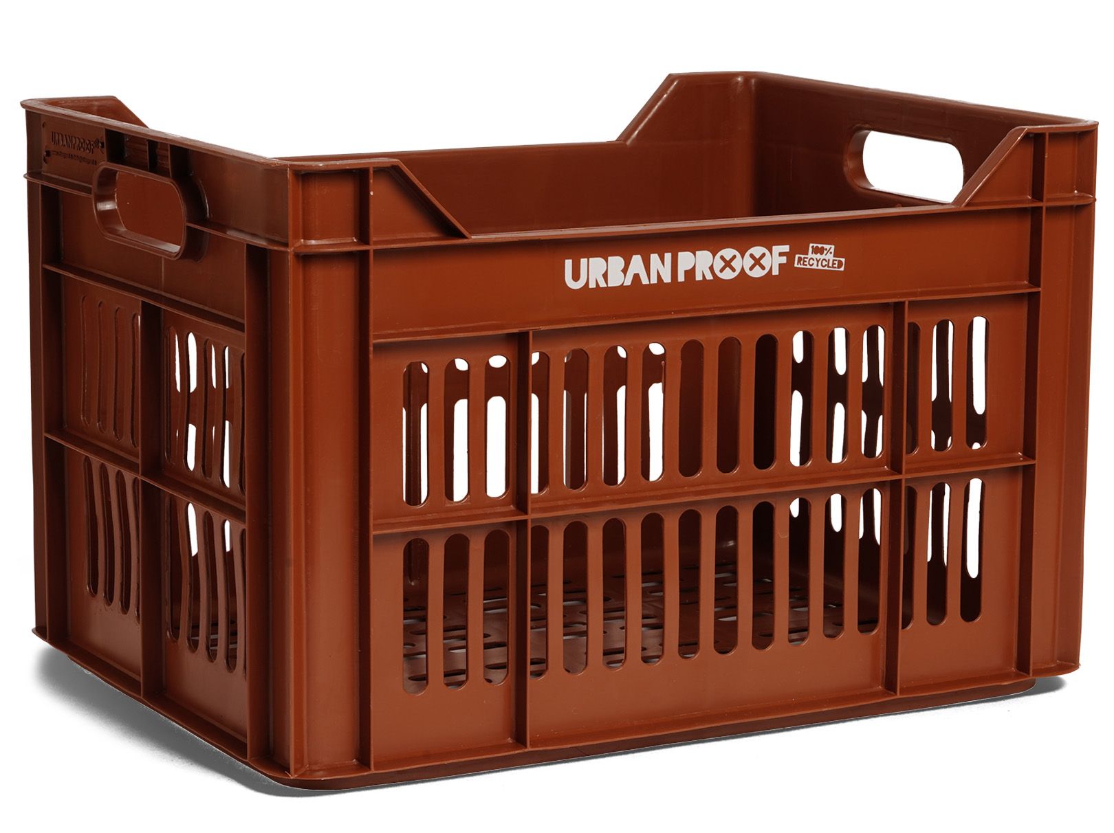 caisse velo 30 litres urban proof marron caramel