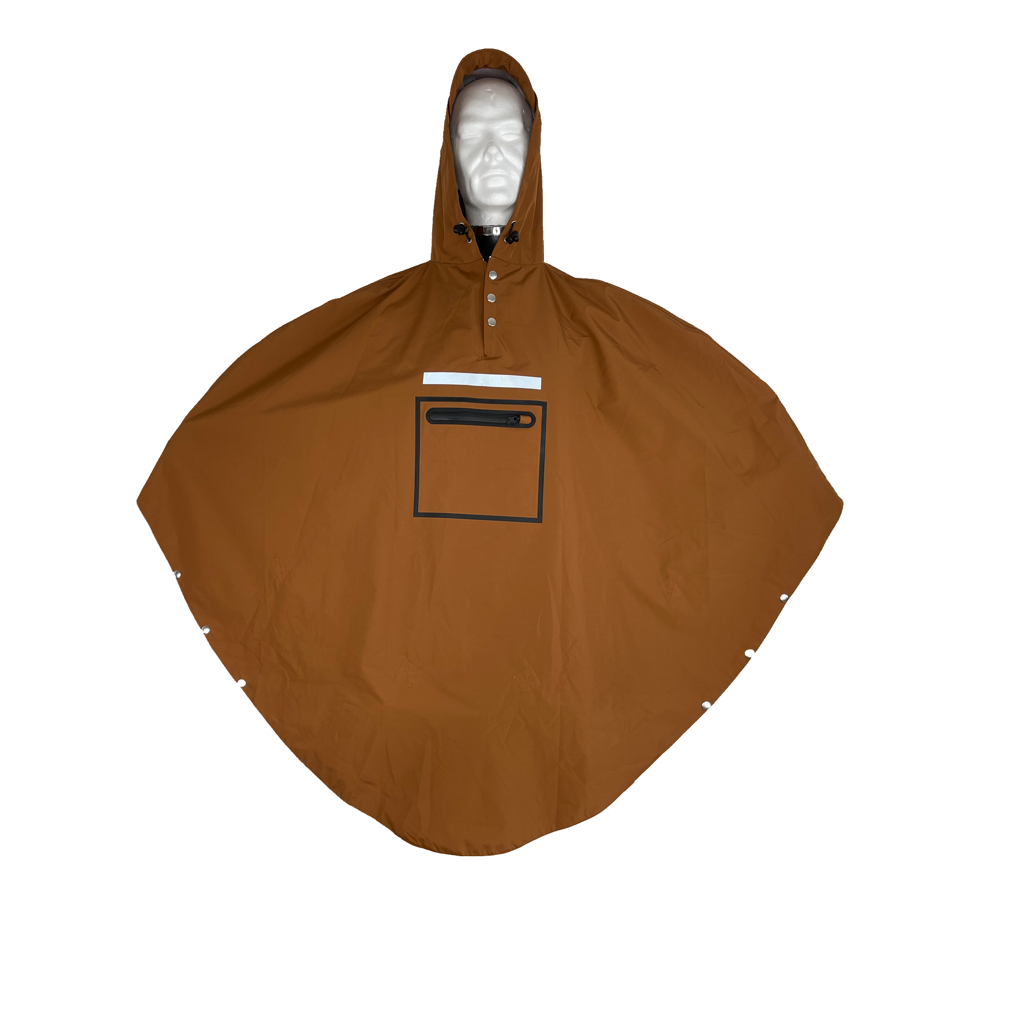 Poncho Imperméable Réutilisable 2 Pièces - En EVA, Manches Longues, Capuche, Pour Randonnée, Vélo, Camping