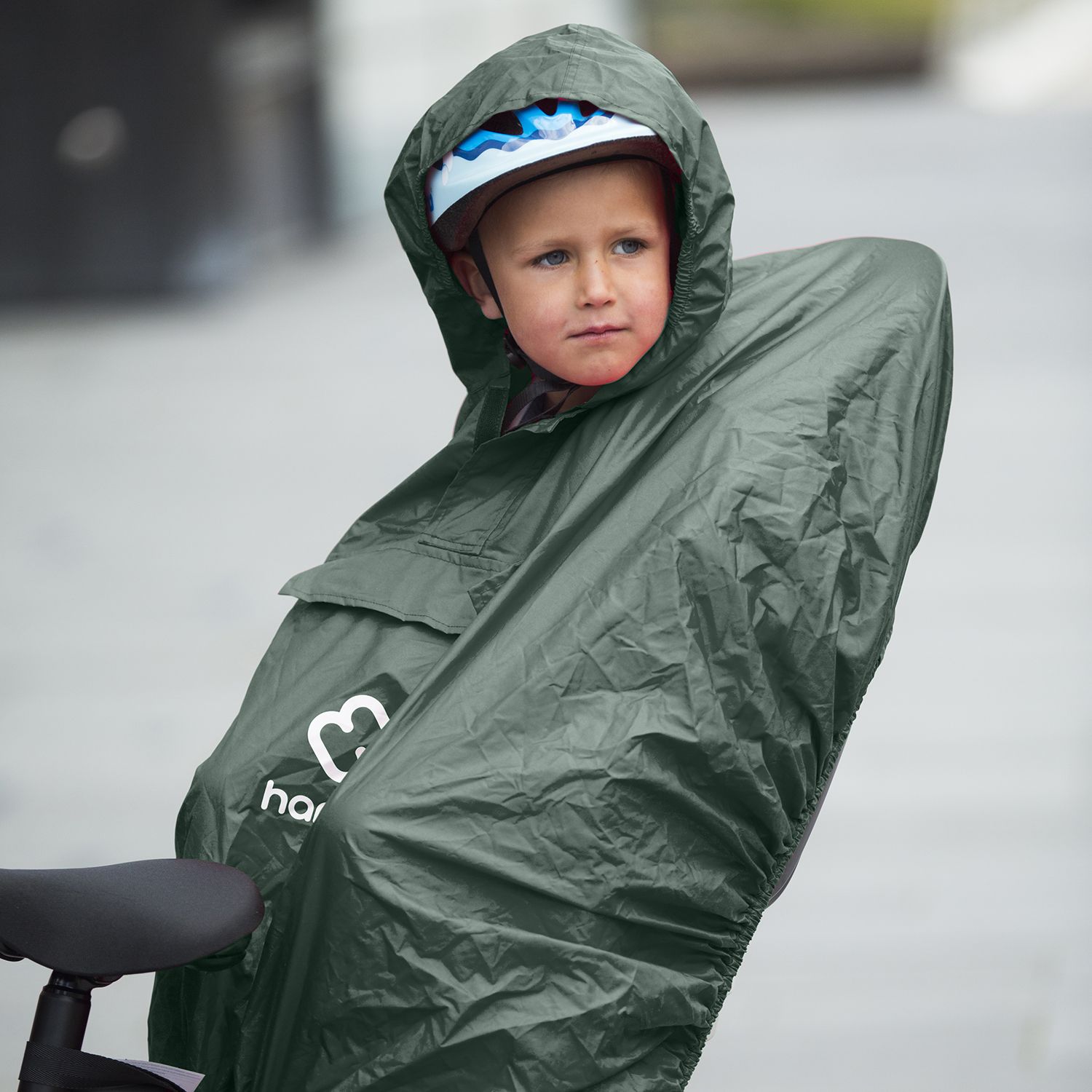 Poncho pluie vélo Hamax pour siège bébé / enfant