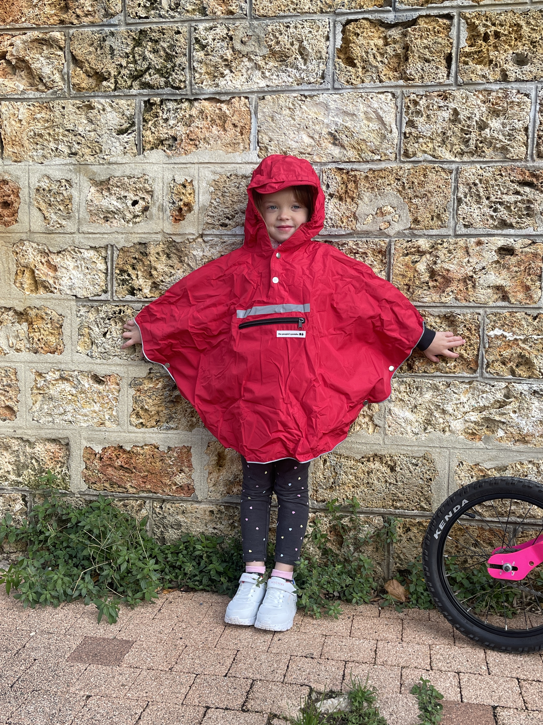 poncho-velo-enfant-4-6-ans-rouge-the-people-poncho