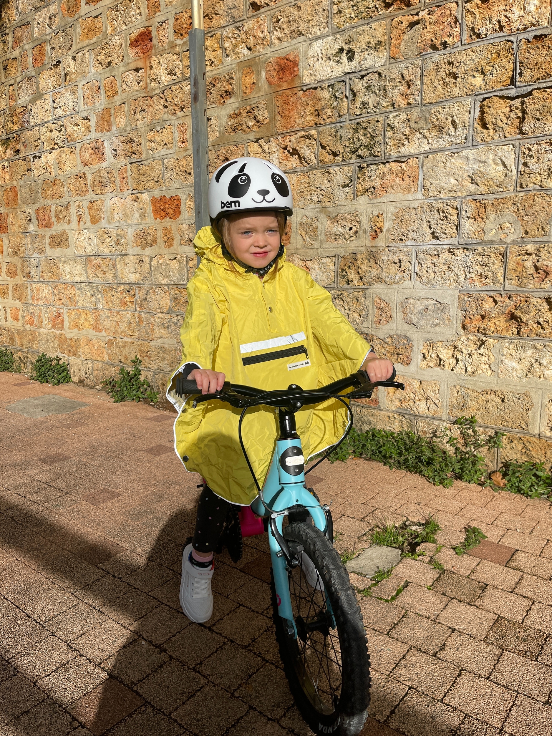 poncho-fillette-the-people-poncho-jaune