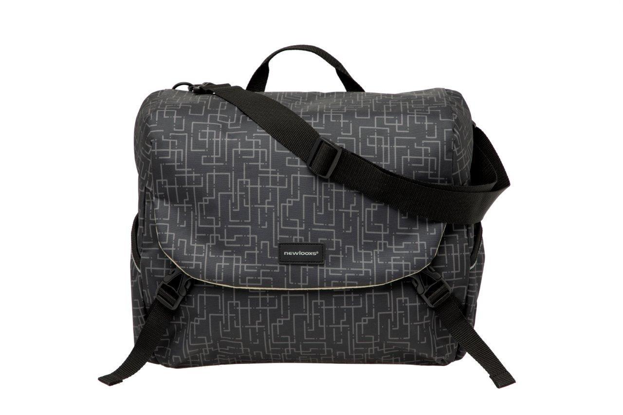 sacoche-velo-porte-bagage-noir-imprime-abstrait-new-looxs-18L