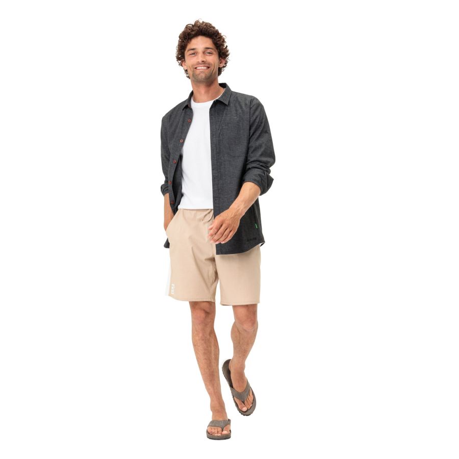 chemise-gravel-homme-velotaf-vaude-redmont-decontractee-ecoresponsable-tissu-technique-chanvre-gris-manches-longues