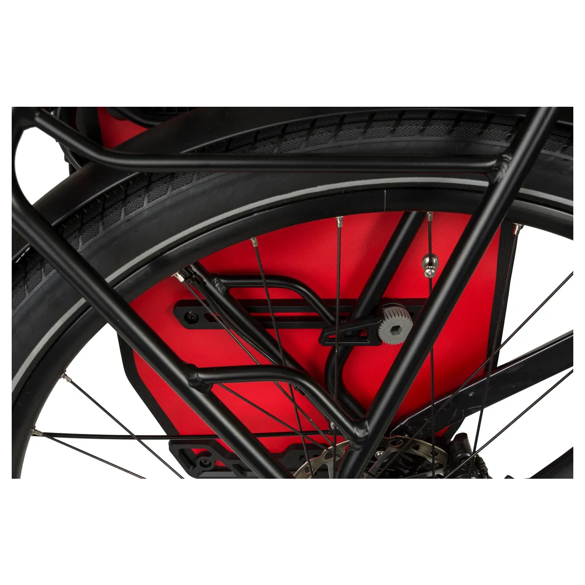 sacoche-velo-porte-bagage-arriere-single-shelter-large-agu-etanche-polyester-a-bandouliere-rouge