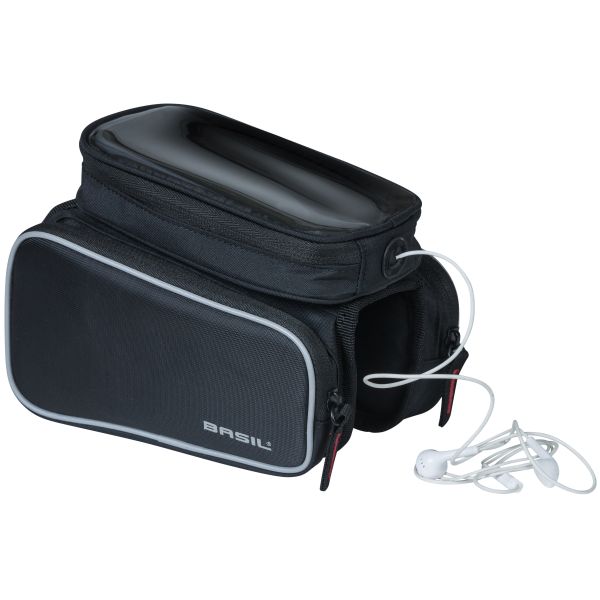 sacoche-de-cadre-velo-top-tube-sport-design-basil-double-1-5-litre-ouverture-pour-ecouteurs