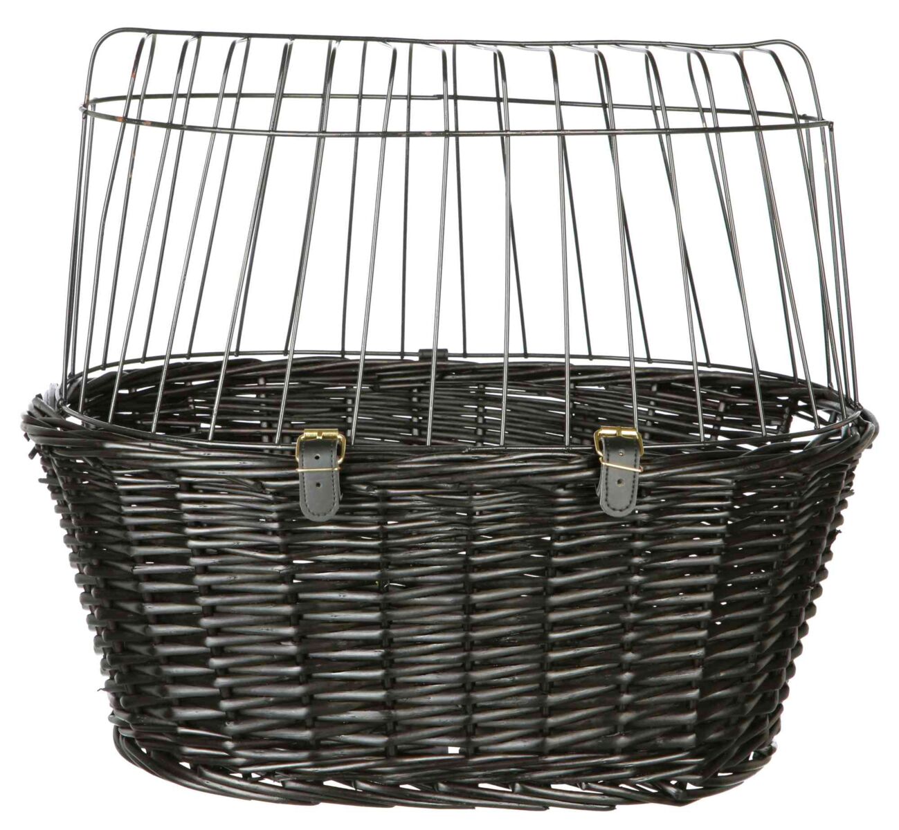 panier-velo-chien-avant-osier-trixie-fixation-sur-guidon-avec-grille-en-metal-plastifiee