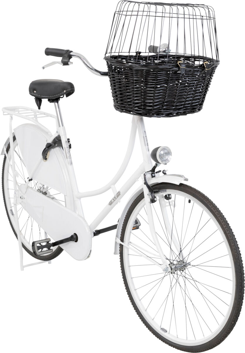 panier-velo-chien-avant-osier-trixie-fixation-sur-guidon-avec-housse-de-coussin-en-velours-anthracite
