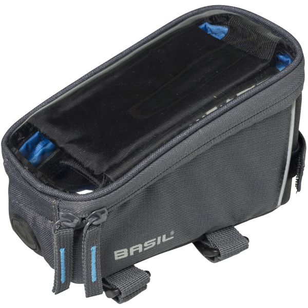 Sacoche De Selle VTT Cadre Avant étanche Téléphone Portable Bleu
