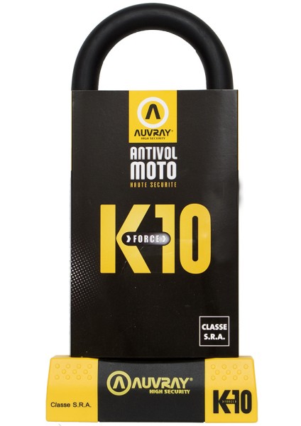 Antivol Vélo AUVRAY Saddle Lock – 12 X 1.50 – Jaune Et Noir – Neuf
