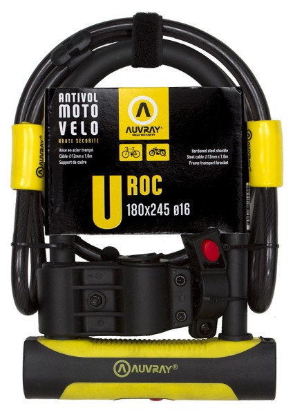 antivol-u-roc-velo-moto-a-cable-auvray-rigide-verouillage-a-cles