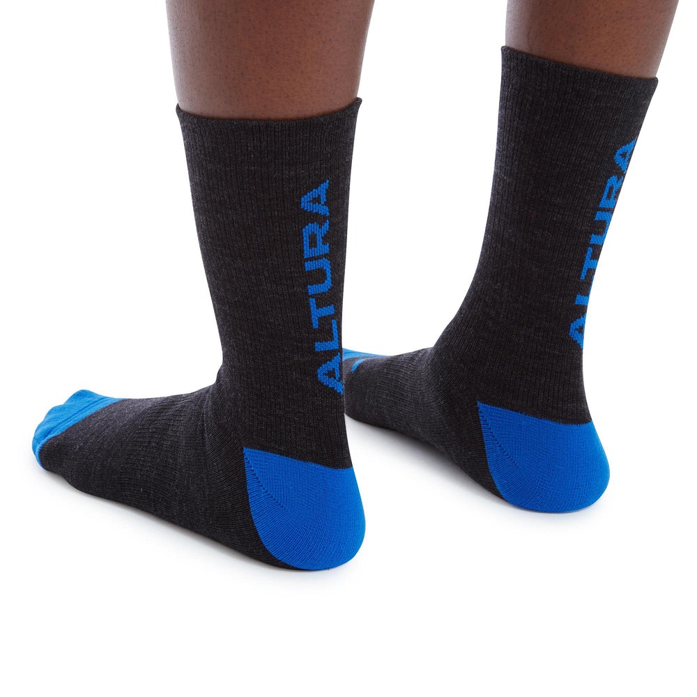 Chaussettes de Cyclisme Giro HRC Plus Merino Black Charcoal | Véloplanet