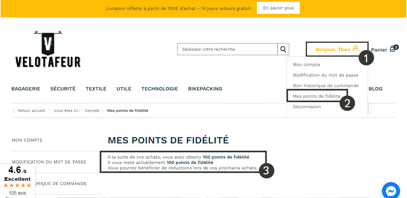 programme fidelite promo velotafeur