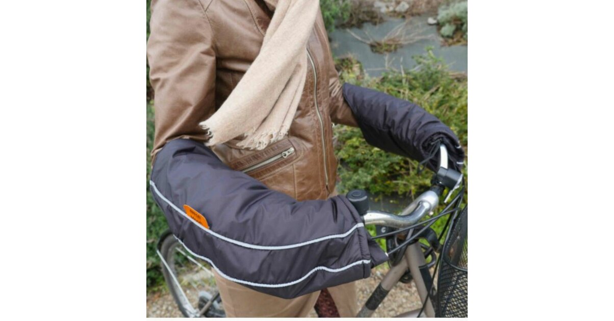 Manchons De Guidon MOOFL Pour Vélo - Effet Fourrure Polaire, Coupe-vent, Déperlant, Bandes Réfléchissantes, Pour Guidons Droits Ou Recourbés - 6