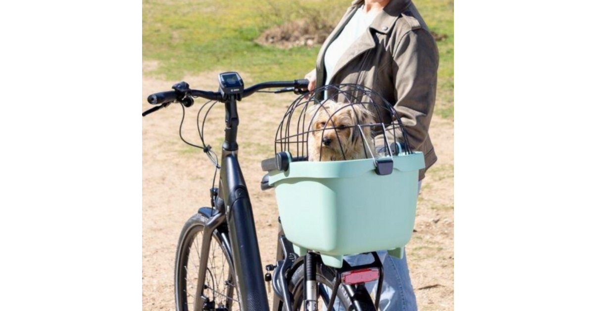 TOURSLOV Panier de vélo arrière [Montage sans outil] - Panier de vélo pour cartable pour chien - Panier de vélo arrière pour porte-bagages - Panier de roue arrière