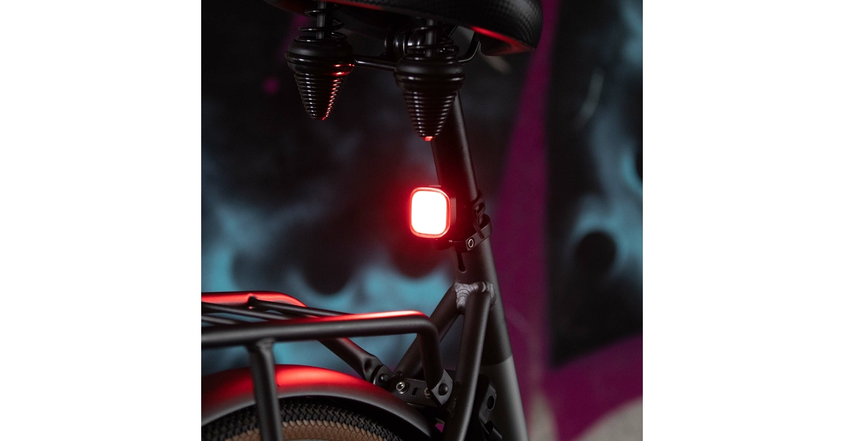 Phare avant de bicyclette,2--Feu arrière Laser pour vélo, Rechargeable