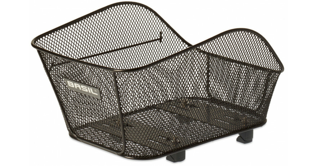 Panier Vélo Arrière Basil Cento Flower S – Vert, Mailles étroites 31x21x9 Cm, Neuf