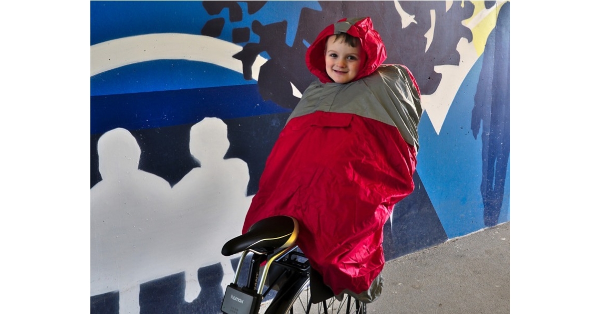 Poncho pour siège enfant vélo R-FLECT waterproof réfléchissant