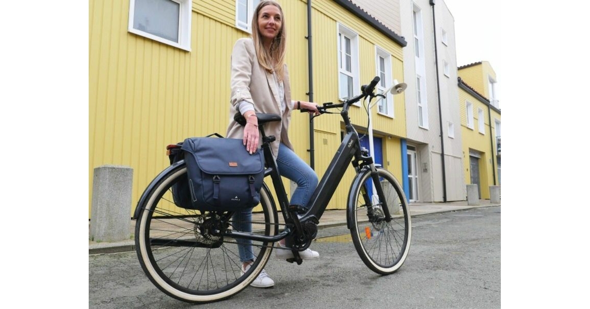 Sacoche vélo double roll top HAPO-G ☆ avec poignée pour la porter