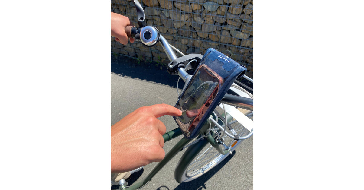 LEMEGO Sacoche étanche Pour Guidon Vélo – Écran Tactile, Rotation 360°, Pare-soleil – Pour Smartphone Jusqu’à 6,5 Pouces